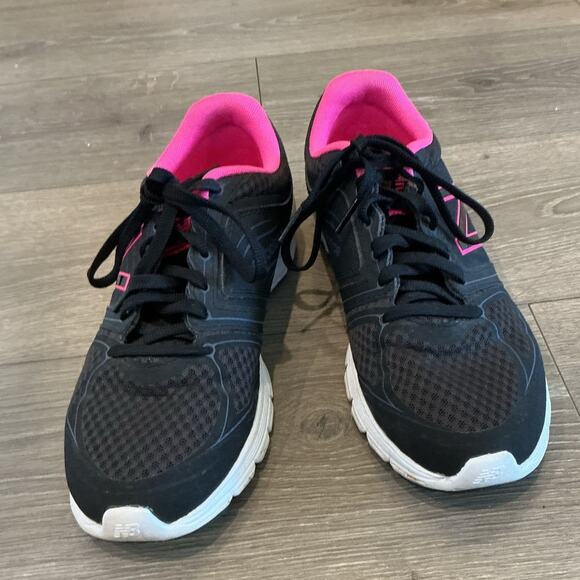 New Balance Womens Running Shoes 575 v2 US 10 41.5 Sneakers Black Pink Walking - Picture 3 of 8